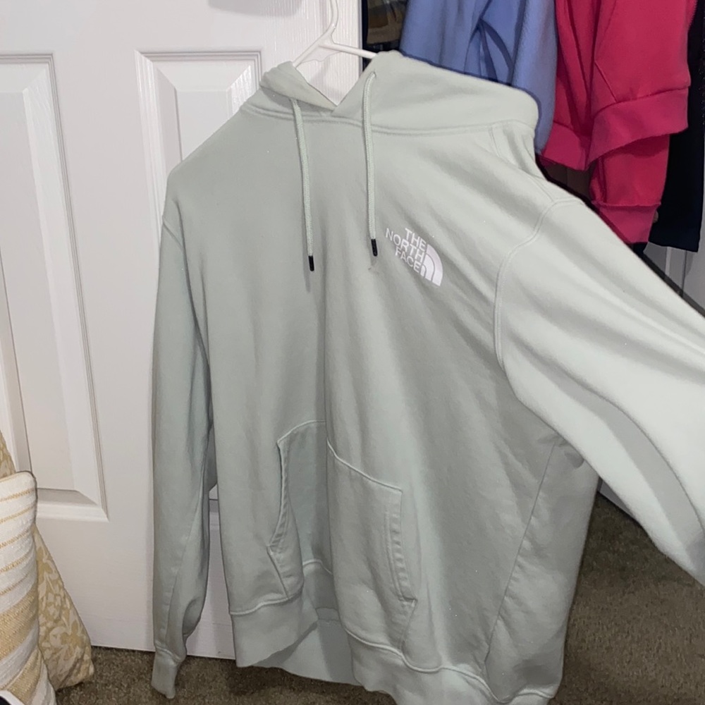 the north face green hoodie